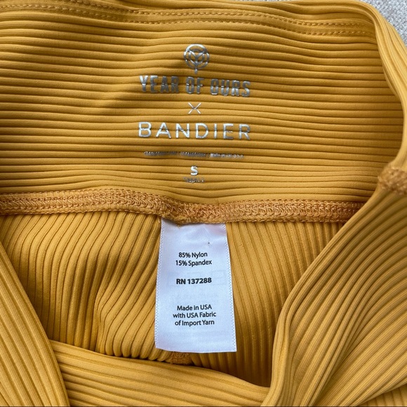 NWOT BANDIER X YEAR OF OURS Ribbed Biker Shorts - Picture 5 of 5